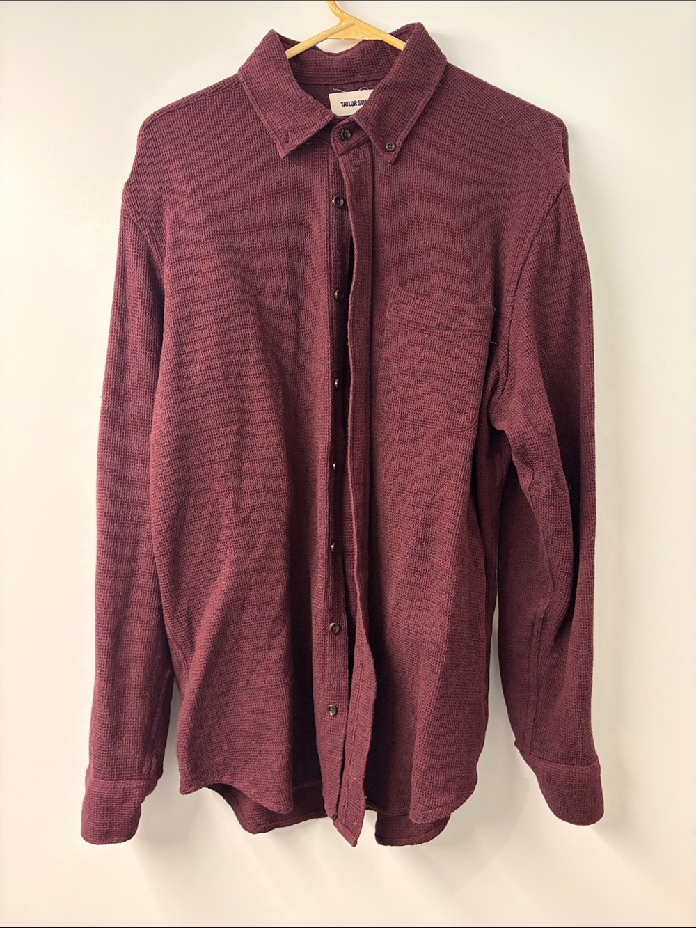 Taylor Stitch - The Jack - Men's Button-Down Shirt - Burgundy - Large